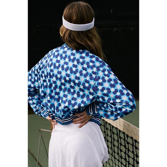 Free People Seed Printed Tennis Jacket - With FLAW - Picture 4 of 16